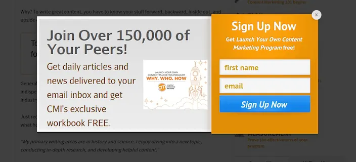 Email Signup Form Example